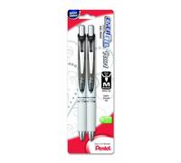 Pentel EnerGel Pearl Deluxe RTX Retractable Liquid Gel Pen, 0.7mm, Black Accent, Black Ink, 2 Pack (BL77WBP2A)