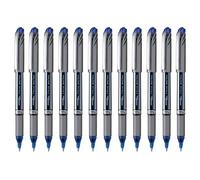 Pentel Energel Plus Roller Ball Pen (Medium) - Blue (Pack of 12)