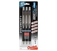 Pentel EnerGel Pro Permanent Gel Ink Pen, (0.7mm) Medium Point, Blue Ink, 3-Pk (BLP77BP3C)
