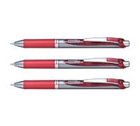 Pentel BL80-BX EnerGel Retractable Gel Ink Rollerball Pen,Red,1 mm