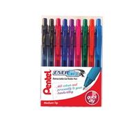 Pentel Pen EnerGel X 0.7 mm Tip YBL107/9-M Assorted Colours Pack of 9