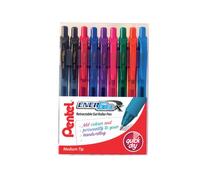 Pentel EnerGel Retractable Pen Medium Assorted (Pack of 9) YBL107/9-MIX