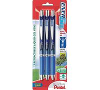 Pentel® EnerGel® Deluxe RTX Retractable Pens, Needle Point, 0.5 mm, Assorted Barrels, Blue Ink, Pack Of 3