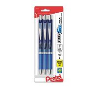 Pentel® EnerGel® Deluxe RTX Retractable Pens, Needle Point, 0.5 mm, Assorted Barrels, Blue Ink, Pack Of 3