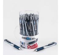 Pentel EnerGel RTX Retractable Liquid Gel Pen Canister, Navy Blue Ink, 36pk (BL77PC36CA)