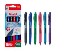 Pentel EnerGel X 0.7 mm Pen YBL107/6-M Multicolor 6 Count (Pack of 1)