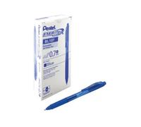 Pentel Energel-X 0.7mm Tip Retractable Pen, Blue (Pack Of 12)