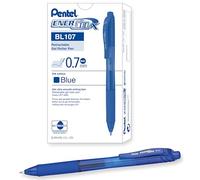 Pentel EnerGel-X 0.7mm Tip Retractable Pen, Blue (Pack of 12)