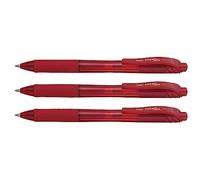 Pentel BL107-B EnerGel-X Liquid Gel Retractable Ballpoint Pen, 0.7mm Tip, Red - Pack of 1
