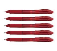 Pentel BL107-B EnerGel-X Liquid Gel Retractable Ballpoint Pen, 0.7mm Tip, Red - Pack of 1