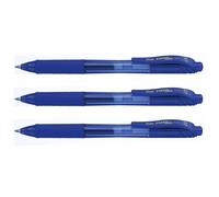 Pentel EnerGel-X BL107 Liquid Gel Rollerball Pen - Blue (Pack of 3)