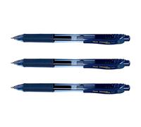 PENTEL ENERGEL X BL107 Retractable Gel Ink Rollerball Pens 0.7 mm Tip Midnight Blue Pack of 3