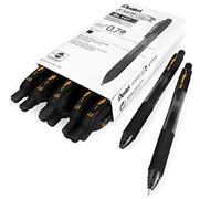 Pentel - Energel X BL107 Retractable Gel Rollerball Pens - 0.7mm - Black - Wallet of 12