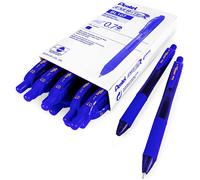 Pentel - Energel X BL107 Retractable Gel Rollerball Pens - 0.7mm - Blue Ink - Pack of 12