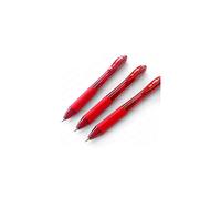 Pentel EnerGel X BL107 - Retractable Liquid Gel Ink Pen - 0.7mm - 84% Recycled - Red - Pack of 3