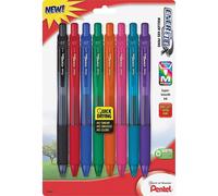 Pentel EnerGel-X Colors Retractable Liquid Gel Pen 0.7mm Metal Tip Assorted Ink 8 Count (Pack of 1)