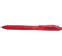 Pentel Energel-BL107-BX Tip Retractable Pen, 0.7 mm - Red (Pack of 12)