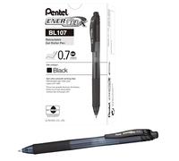 Pentel EnerGel-X Retractable Pen, 0.7 mm Tip - Black, Pack of 12, BL107-A