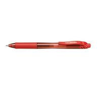 Pentel EnerGel X Retractable Rollerball, 0.7mm Tip, Red ink (One Pen)