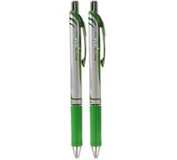 Pentel EnerGel Xm 0.7mm Rollerball - Lime Green (Pack of 2)