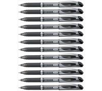 Pentel EnerGel Xm 1.0 mm Tip Pen (Pack of 12), Black, BL60-A