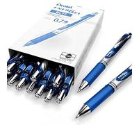 Pentel EnerGel XM BL77 - Retractable Liquid Gel Ink Pen - 0.7mm - 54% Recycled - Blue - Box of 12