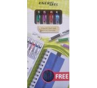Pentel EnerGel XM BL77 Retractable Gel Ink Pen (Assorted, Set of 6)