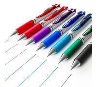 Pentel EnerGel XM BL77 - Retractable Liquid Gel Ink Pen - 0.7mm - 52% Recycled - Pack of 7