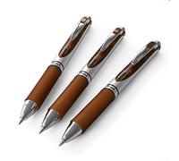 Pentel Retractable Liquid Gel Pen EnerGel XM BL77 – 0.7mm, 54% Recycled, Brown – Pack of 3