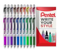 Pentel EnerGel XM BL77 - Retractable Liquid Gel Ink Pen - 0.7mm - 54% Recycled - In Pentel Envelope Gift Packaging (Assorted Pack of 20)