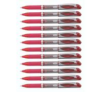 Pentel EnerGel Xm Pen, 1.0 mm - Red, Pack of 12