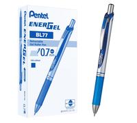 Pentel Energel XM Retractable Gel Pen with 0.7 mm Tip, 0.35 mm Line Width - Blue