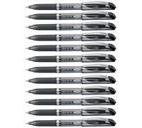 Pentel Energel XM Rollerball Pen, 1.0mm Tip Black ink BL60-A (Pack of 12 Pens)