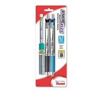 Pentel EnerGize Automatic Pencil with Lead and Erasers, 0.7mm, Assorted, (PL77LEBP2)