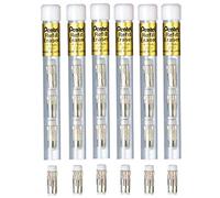 Pentel Eraser Refills for Most Pentel & Z2-1N Automatic Pencils (Pack of 6 Tubes - 24 Eraser Refills)
