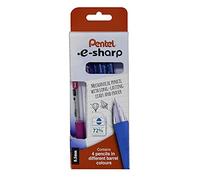 Pentel AZ125 E-Sharp Mechanical Pencil Assorted (PK-4)