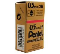 Pentel Extra-Long Refill Lead - 2B hi-polymer - 12 Tubes of 12 Leads (144 total)