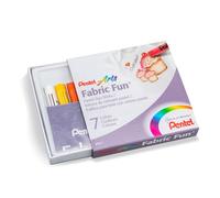 Pentel Fabric Fun Pastel Dye Stick (Pack of 7), Assorted Colors, PTS-7