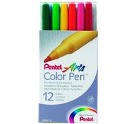Pentel Felt-tip Pen S360-12 Multi-Coloured - Coloured Sign Pens (Multi, Multi)