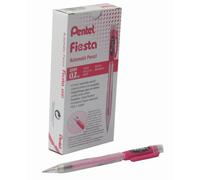 Pentel Fiesta 0.7 mm Automatic Pencil - Red Barrel (Pack of 12)
