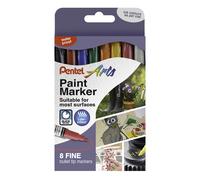 Pentel Fine Paint Marker Standard Colours Pack of 8