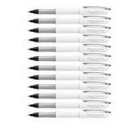 Pentel Floatune 0.8mm Rollerball Black Pack of 12
