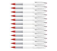 Pentel Floatune Rollerball, 0.8mm Medium Line, Red Ink, 12 Pack
