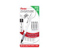Pentel Floatune Rollerball, 1.0mm Bold Point, Black Ink, 5-pk (BY110PF5A)