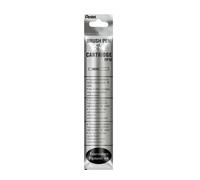 Pentel FP10-NO Refill Ink Cartridges for XGFKP Brush Pen - Set of 12 Packs of 4, Grey Ink