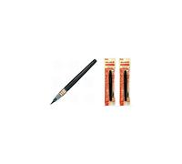 Pentel Fude Brush Pen Medium (XFL2L)+ Cartridge (XFR-AD) 2-Pack