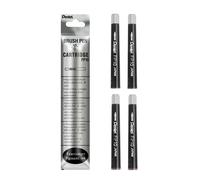 Pentel Brush Pen Cartridge - Black Ink - Twin Pack (8 Cartridges in Total)