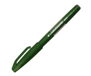 Pentel Fude Touch Sign Pen Green Felt Pen Like Brush Stroke (SES15C-D)