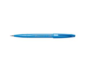 Pentel Fude Touch Sign Pen Sky Blue Felt Pen Like Brush Stroke (SES15C-S)
