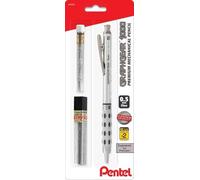 Pentel GraphGear 1000 Automatic Mechanical Pencil 0.5mm - Includes Lead Refills & Eraser